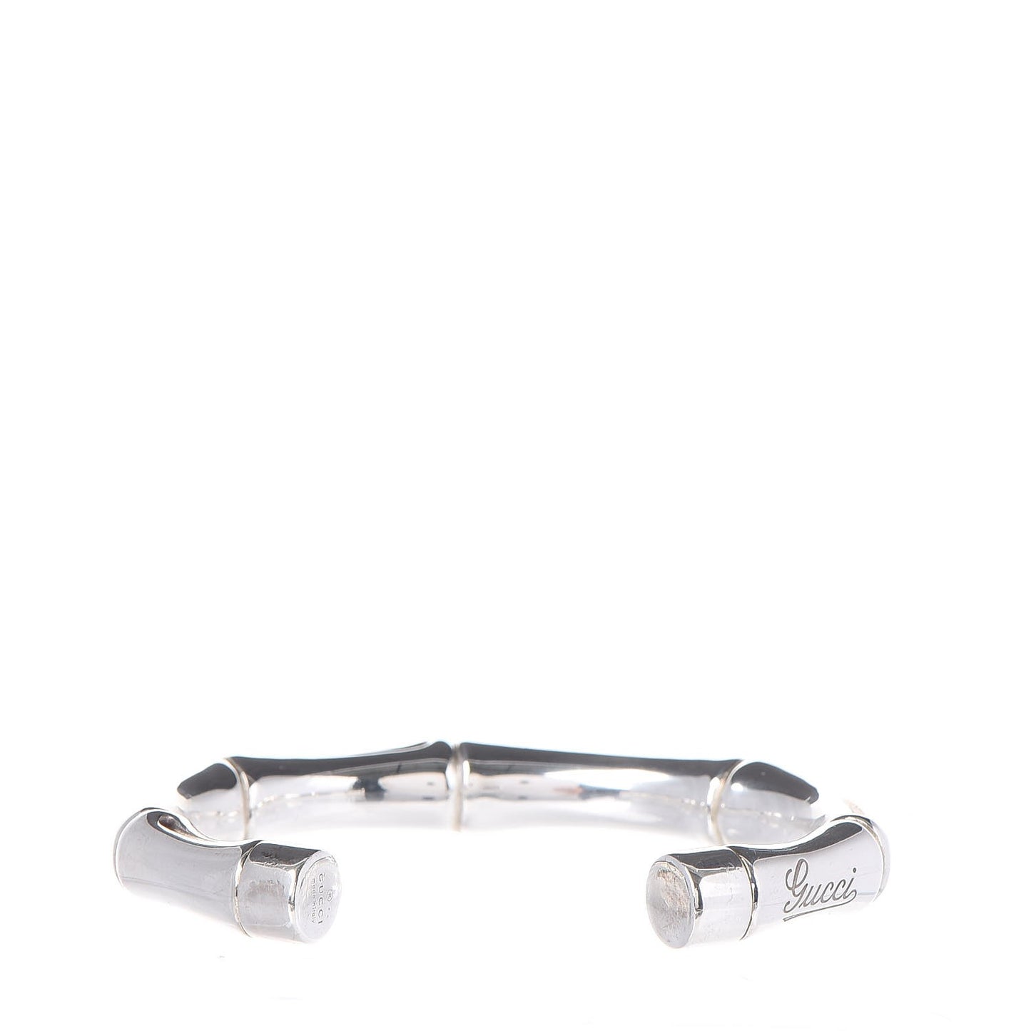Sterling Silver Bamboo Cuff Bracelet 18