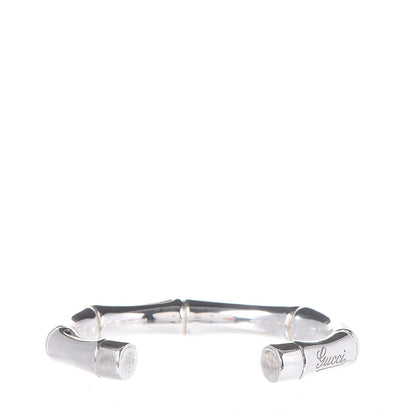 Gucci Sterling Silver Bamboo Cuff Bracelet 18 3 of 8