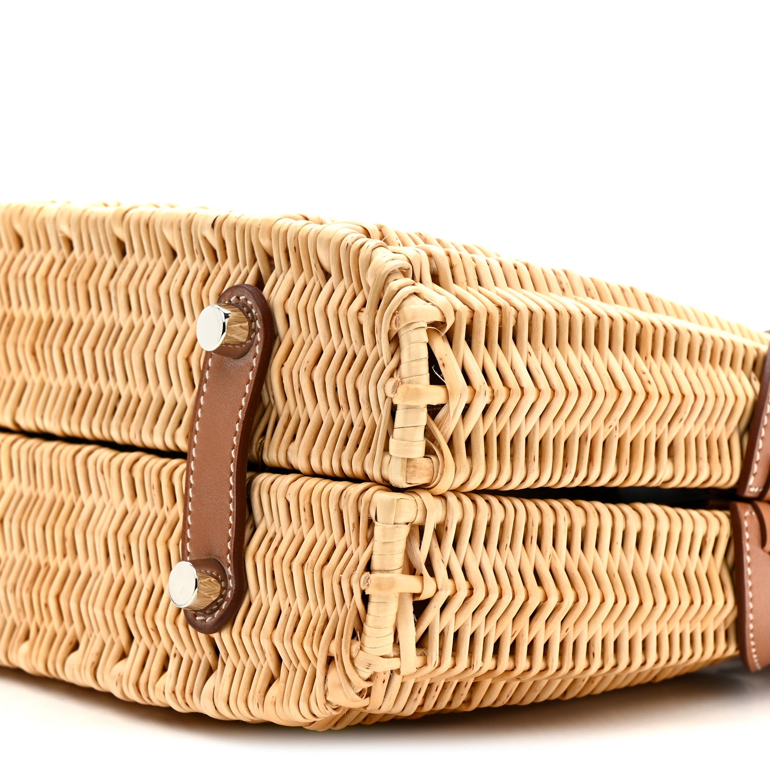 Hermes Wicker Osier Barenia Picnic Bolide Natural Fauve 10 of 14