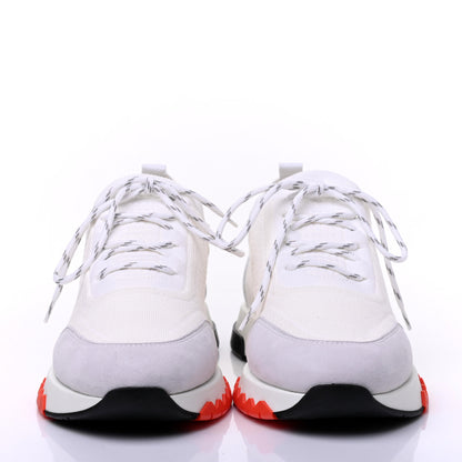 Hermes Knit Womens Addict Sneakers 37.5 White 2 of 10