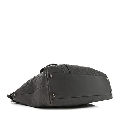 Chanel Caviar Quilted French Riviera Hobo Dark Grey 4 of 10