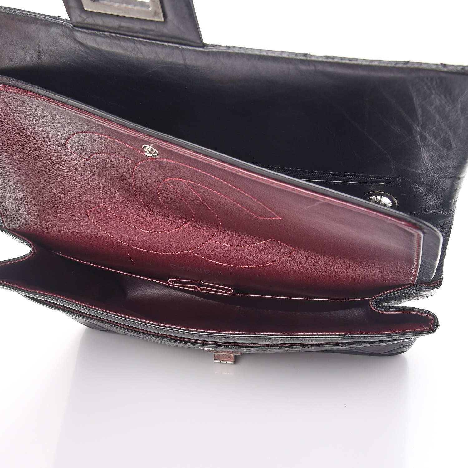 Chanel Aged Calfskin Quilted 2.55 Reissue 227 Flap Black 6 of 8