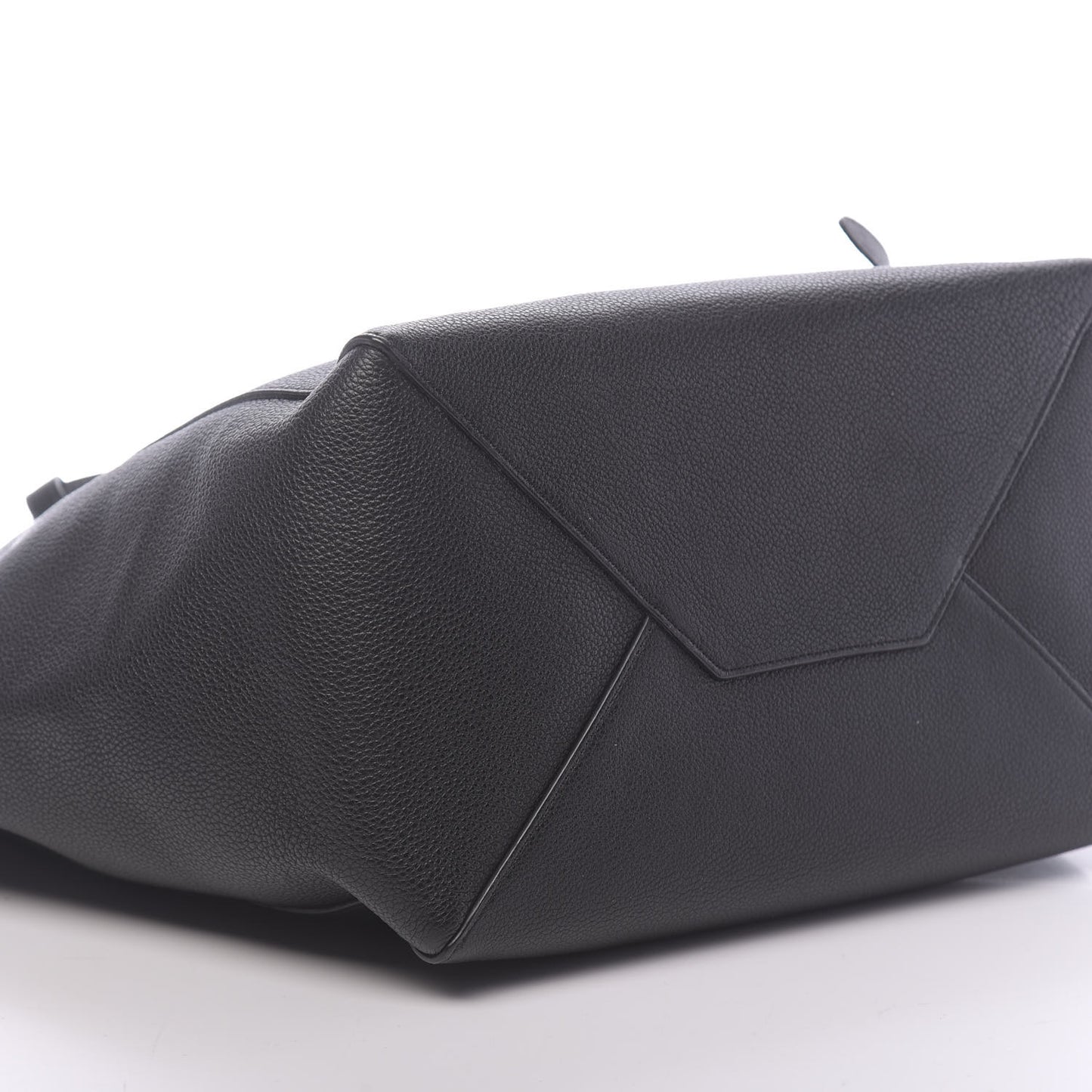 Soft Grained Calfskin Small Belt Cabas Phantom Black