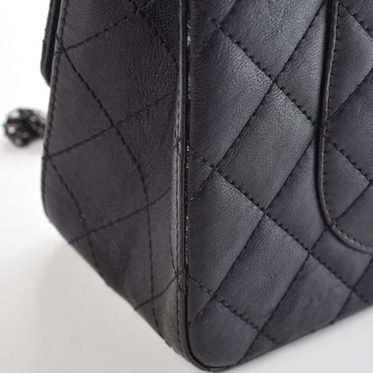 Chanel Crumpled Calfskin Quilted 2.55 Reissue 227 Flap So Black 10 of 15