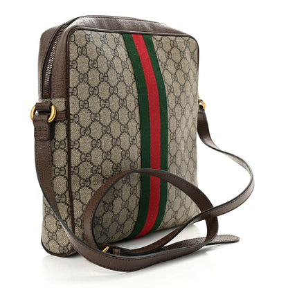Gucci GG Supreme Monogram Web Medium Ophidia Messenger Bag Brown 3 of 11