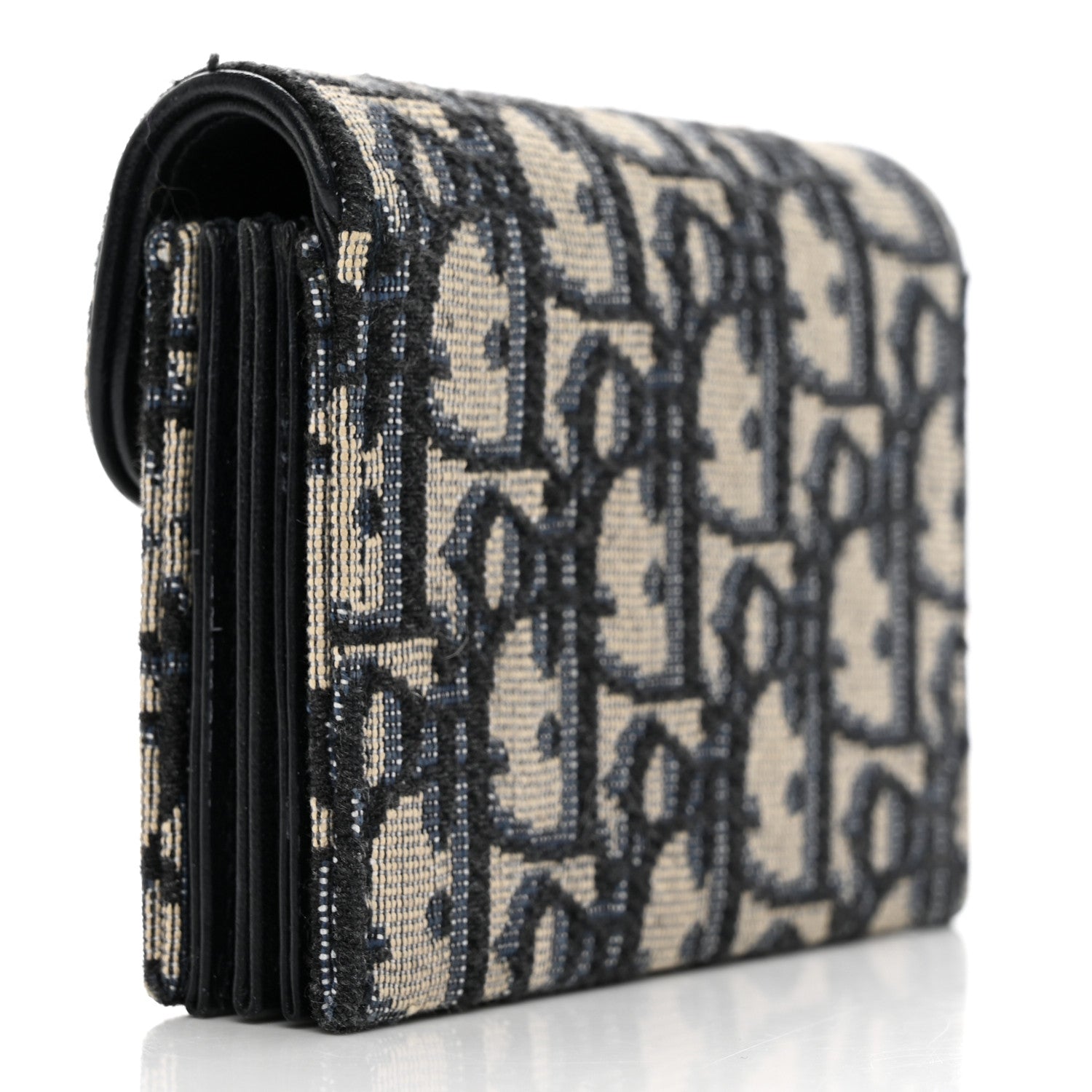Christian Dior Oblique Saddle 5-Gusset Card Holder Blue 3 of 9