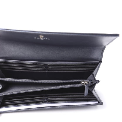 Chanel Calfskin Quilted Large Diamond CC Flap Wallet Dark Silver 5 of 11