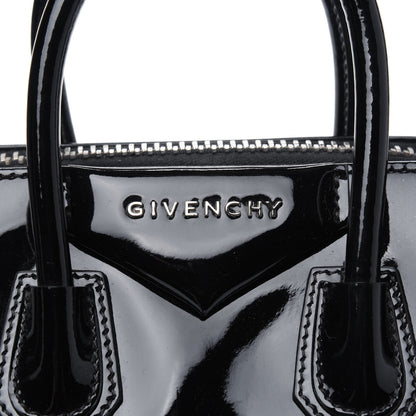 Givenchy Patent Calfskin Mini Antigona Black 14 of 16