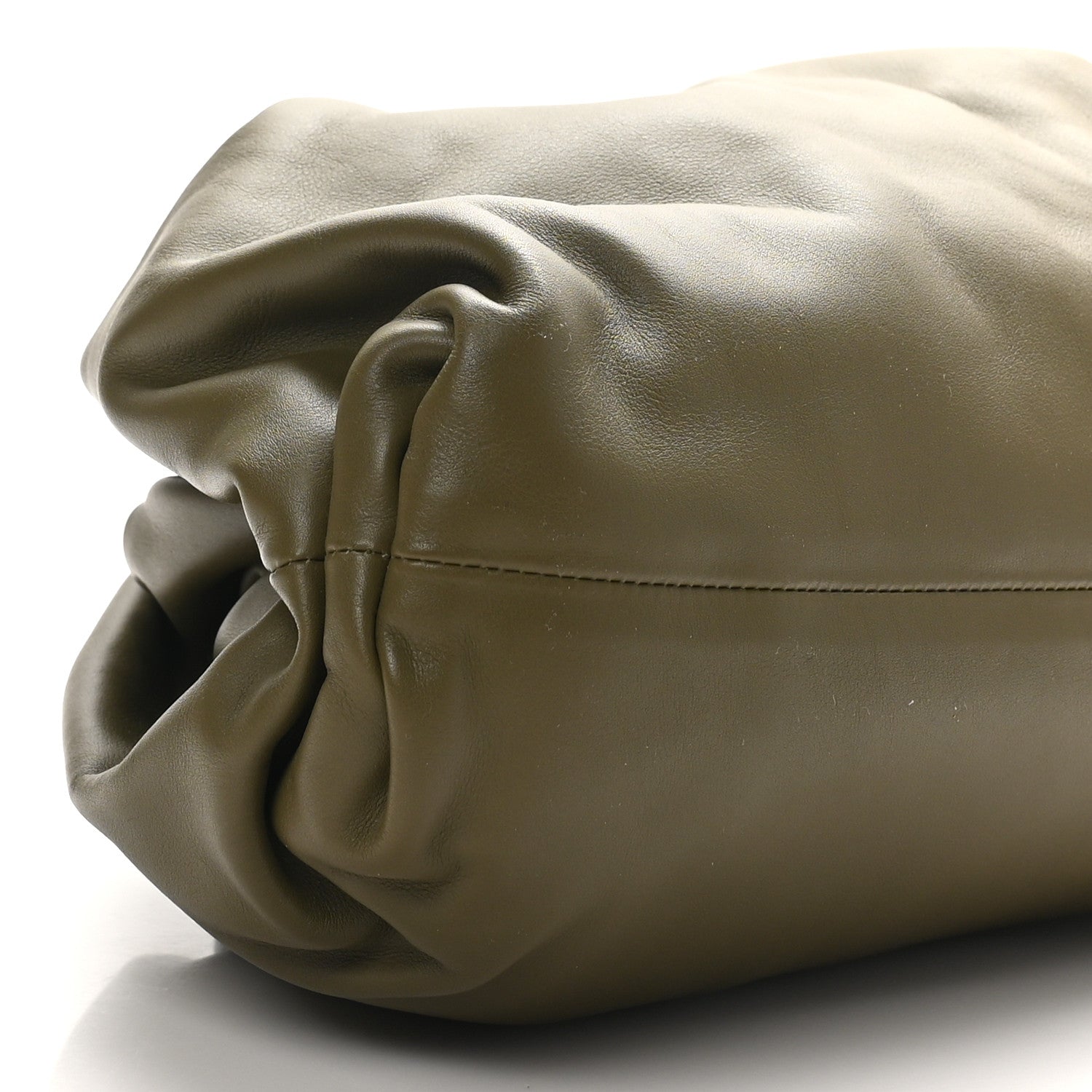 Bottega Veneta Smooth Butter Calf The Pouch Oversized Clutch Mud 8 of 8