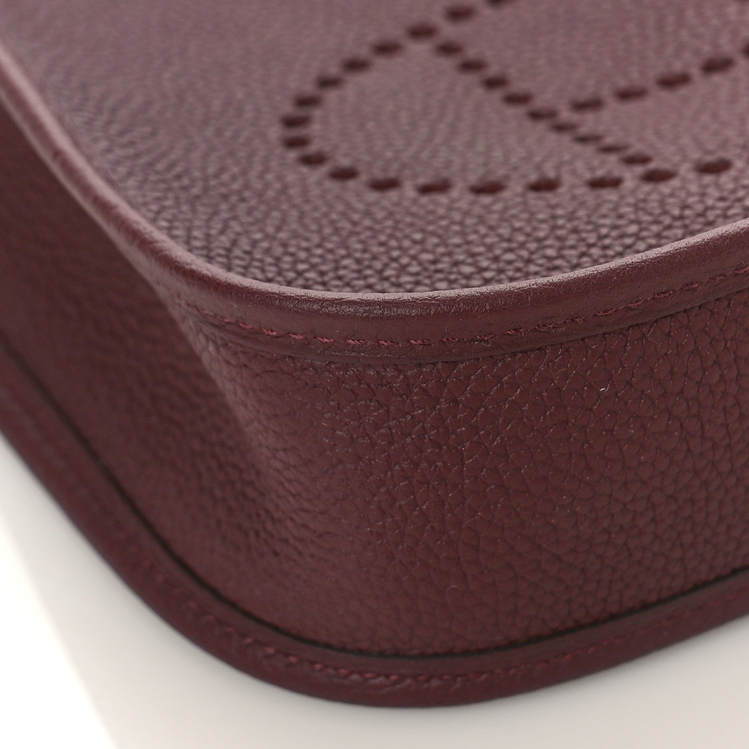 Hermes Taurillon Clemence Evelyne TPM Rouge Sellier 8 of 9