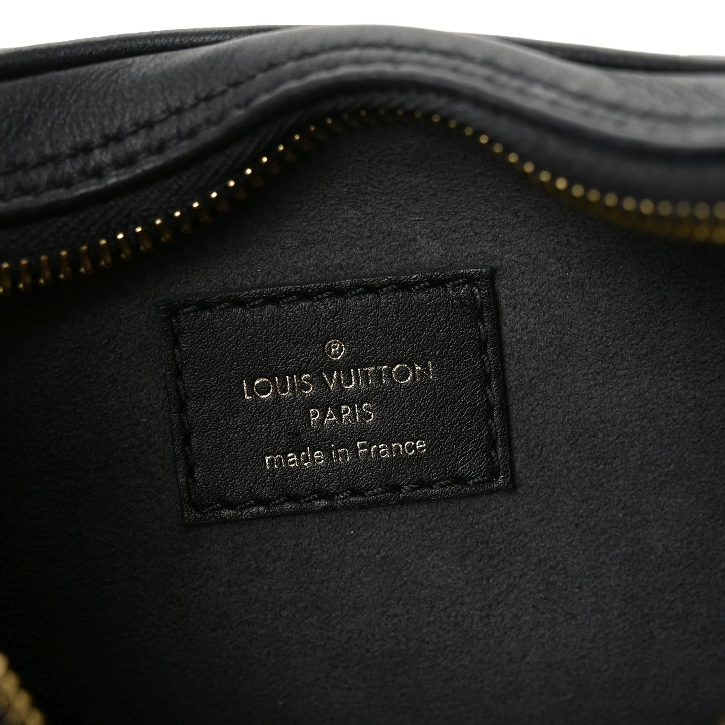 Calfskin Embossed Monogram Loop Black