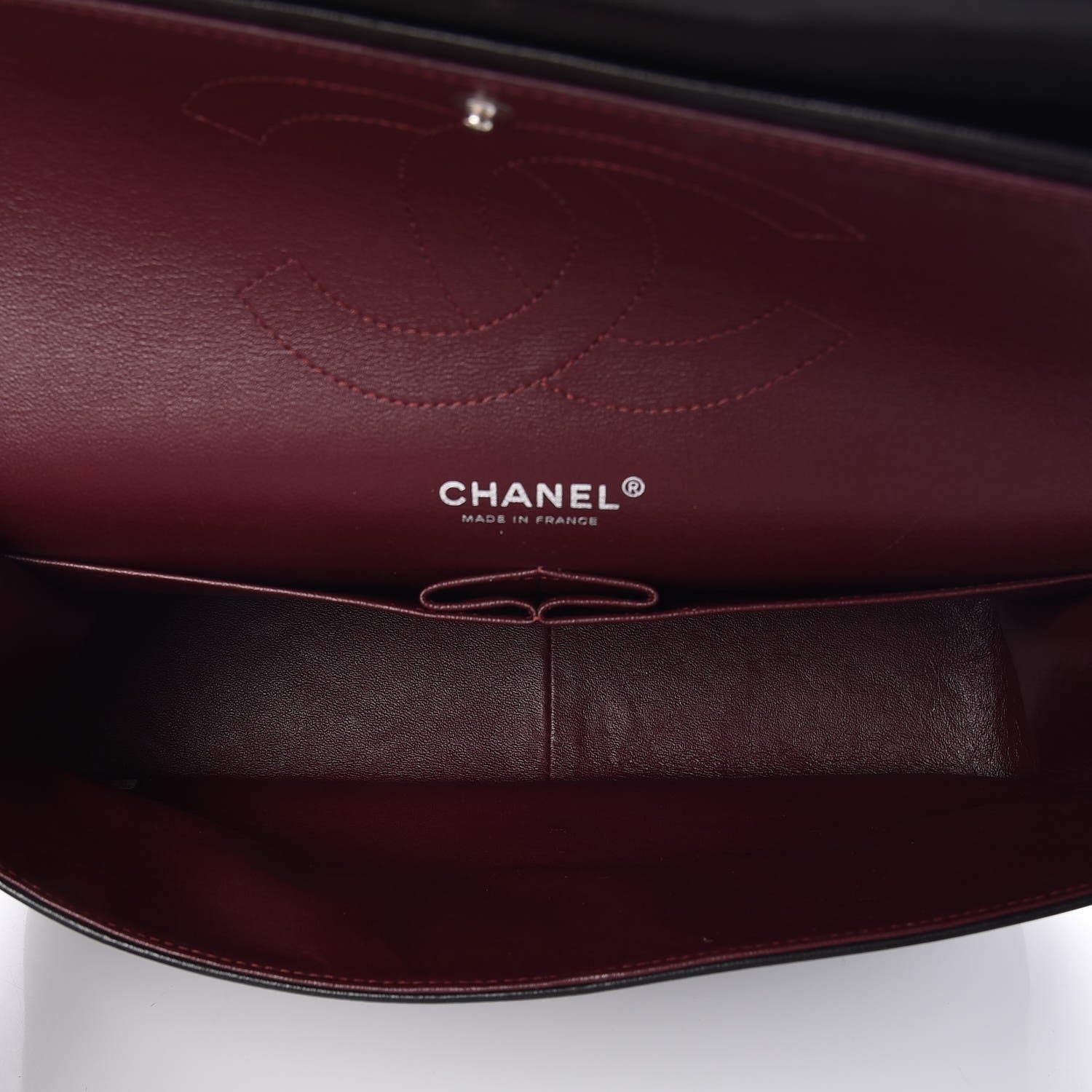 Chanel Lambskin Quilted Jumbo Double Flap Black 6 of 8