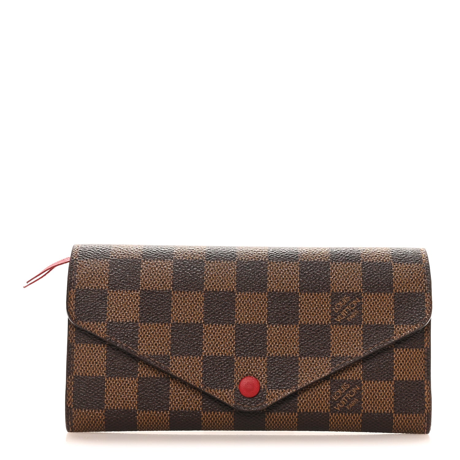 Louis Vuitton Damier Ebene Josephine Wallet Red 1 of 8