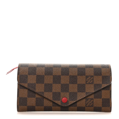Louis Vuitton Damier Ebene Josephine Wallet Red 1 of 8