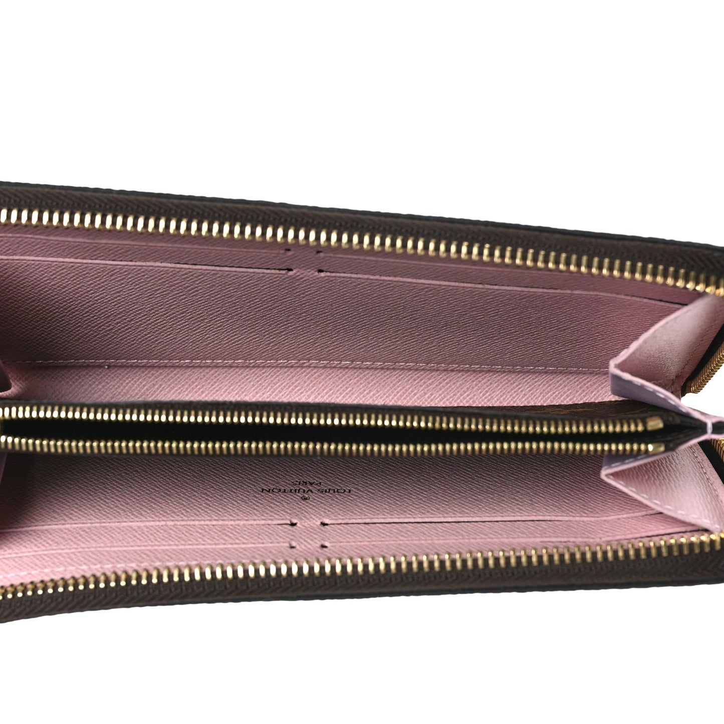 Monogram Clemence Wallet Rose Ballerine
