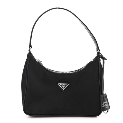 Prada Tessuto Nylon Saffiano Mini Re-Edition 2005 Bag Black 1 of 9
