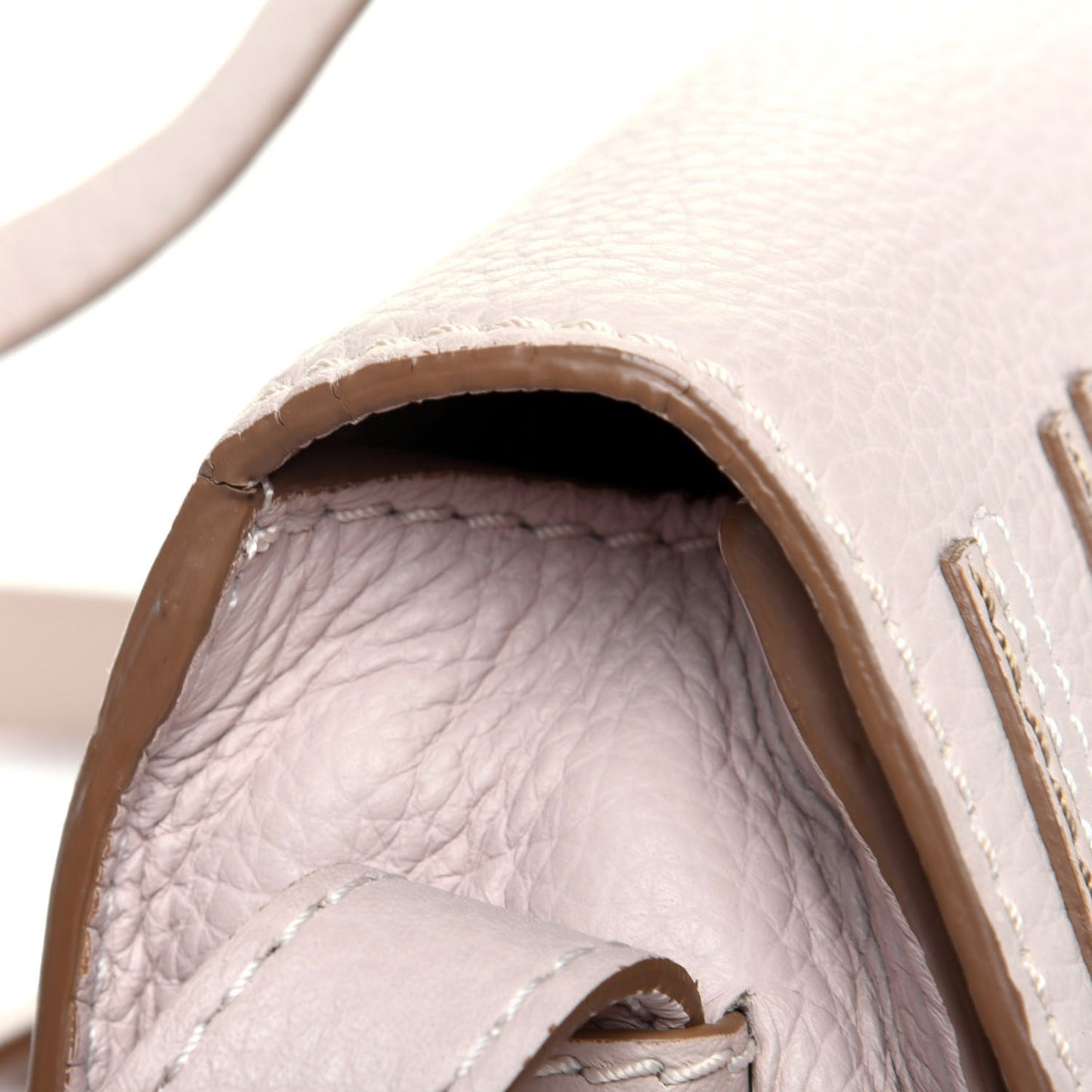 Calfskin Mini Marcie Round Crossbody Bag Abstract White