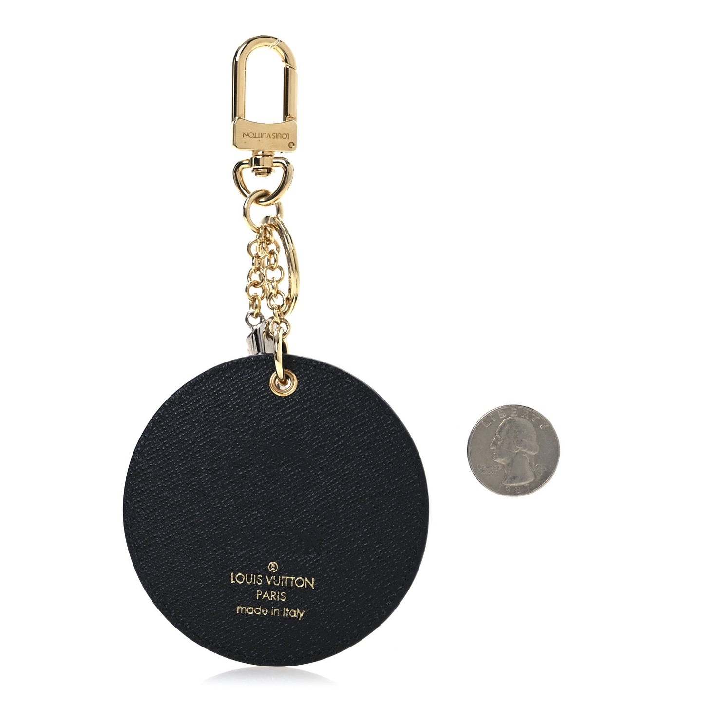Reverse Monogram Night Lights Bag Charm Key Ring