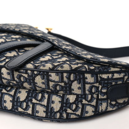 Christian Dior Oblique Saddle Bag Blue 10 of 10