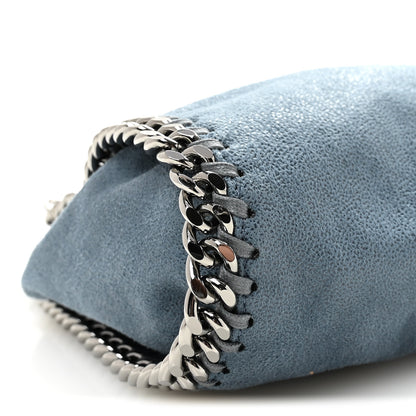 Stella McCartney Shaggy Deer Mini Falabella Fold Over Tote Light Blue 7 of 8