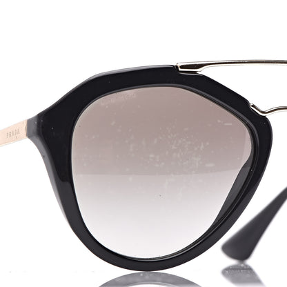 Prada Acetate Metal Cinema Sunglasses SPR 12Q Black 8 of 9