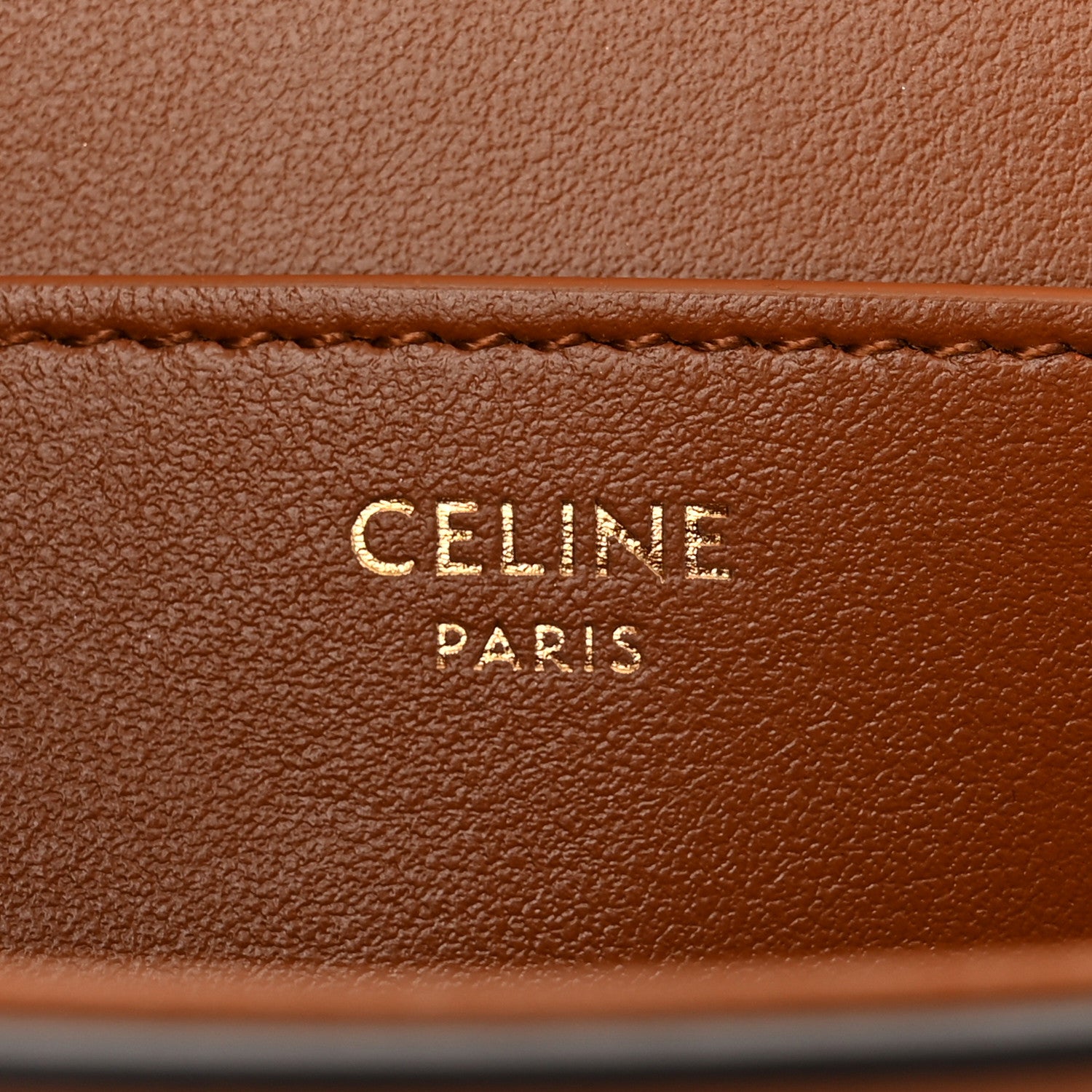 Celine Smooth Calfskin Tabou Clutch On Strap Tan 6 of 10