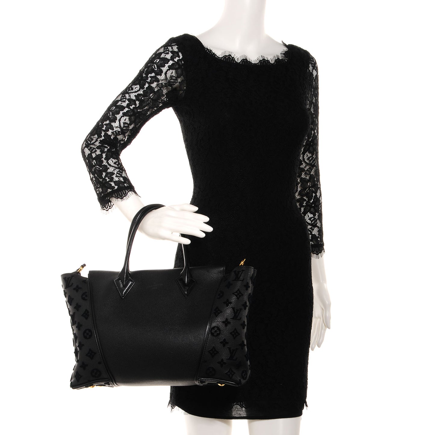 Veau Cachemire Tote W PM Black
