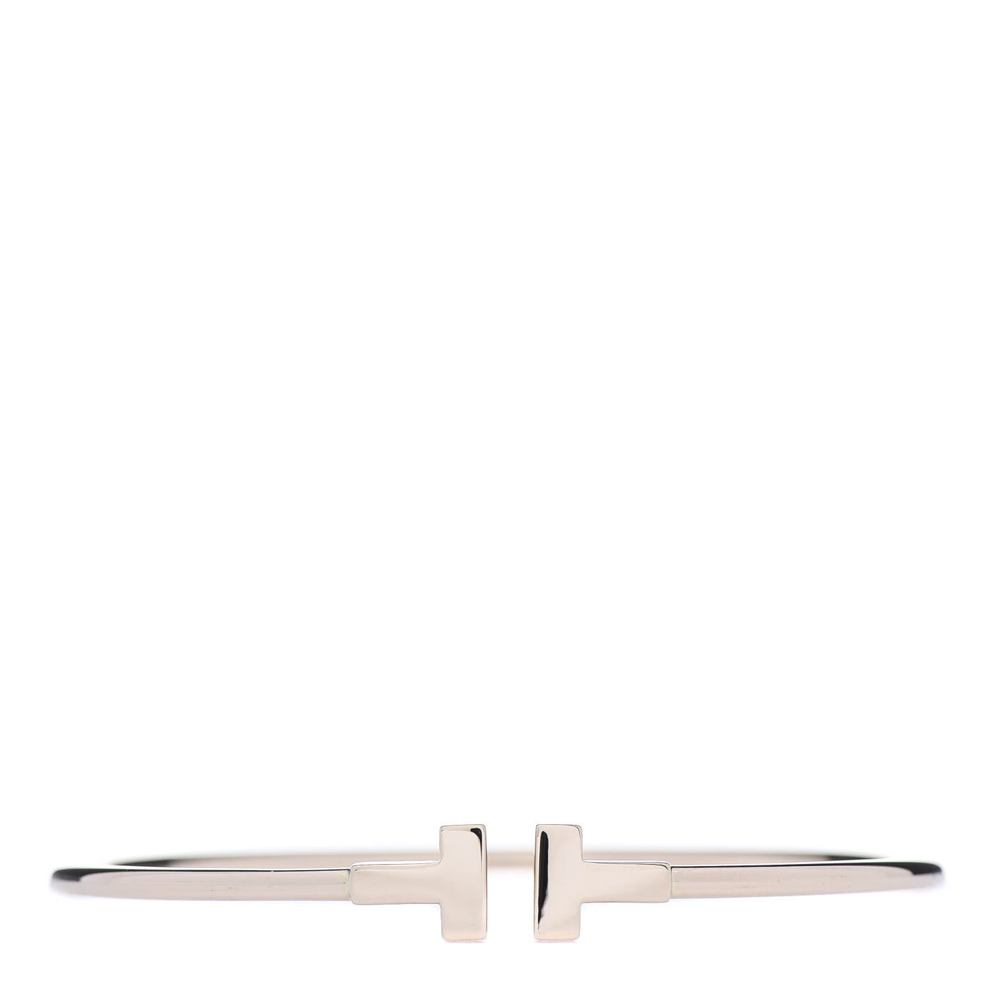 18K Rose Gold Narrow T Wire Bracelet