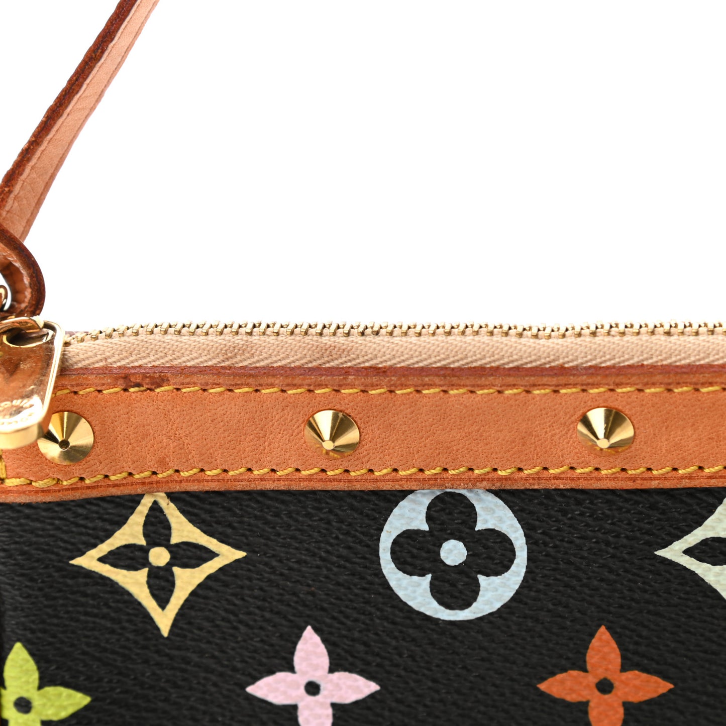 Monogram Multicolor Pochette Accessories Black