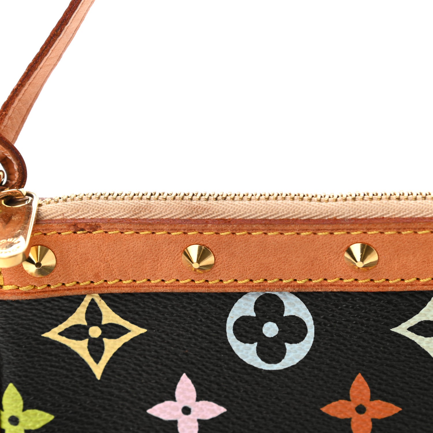 Louis Vuitton Monogram Multicolor Pochette Accessories Black 14 of 14