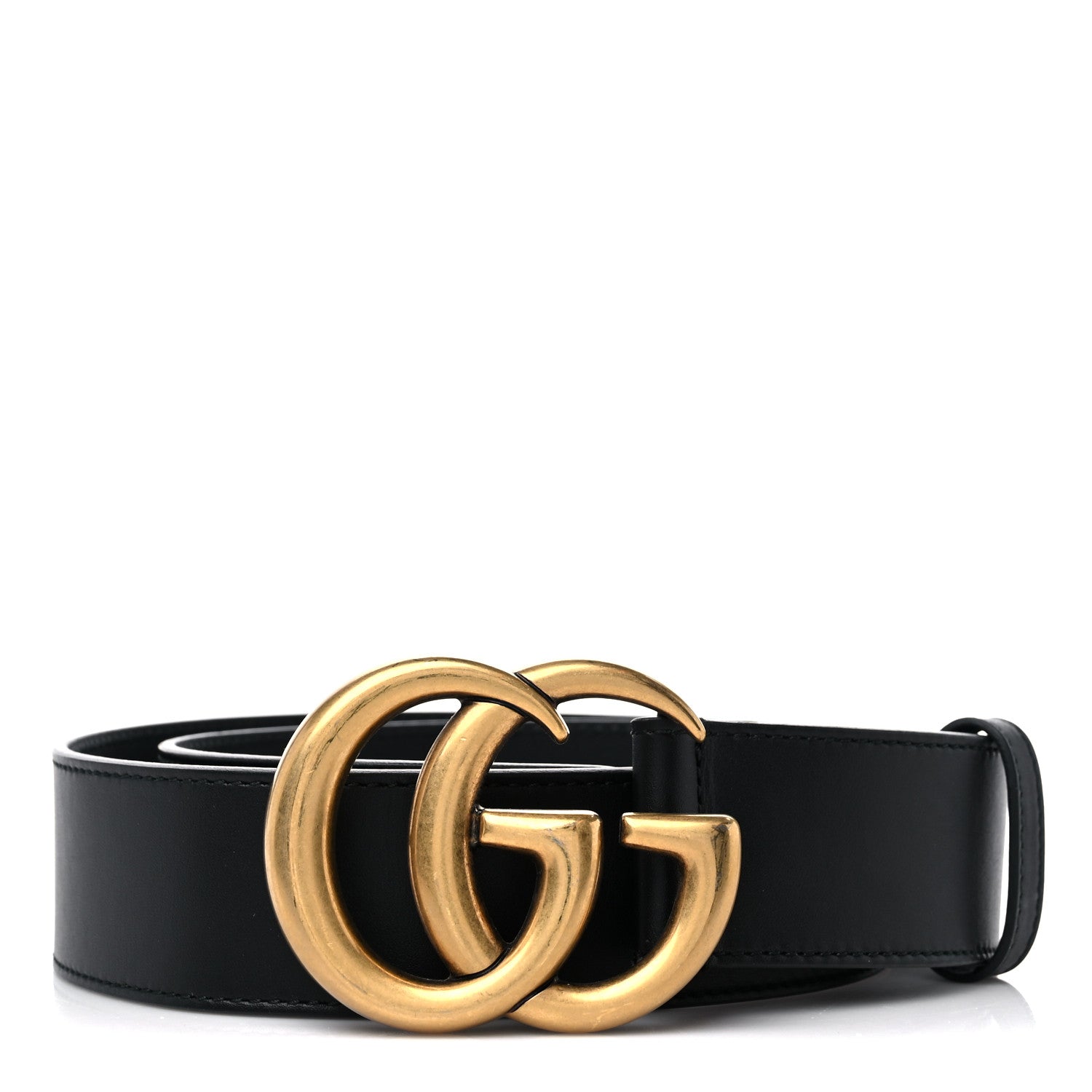 Gucci Calfskin Double G 40mm Belt 80 32 Black 1 of 5
