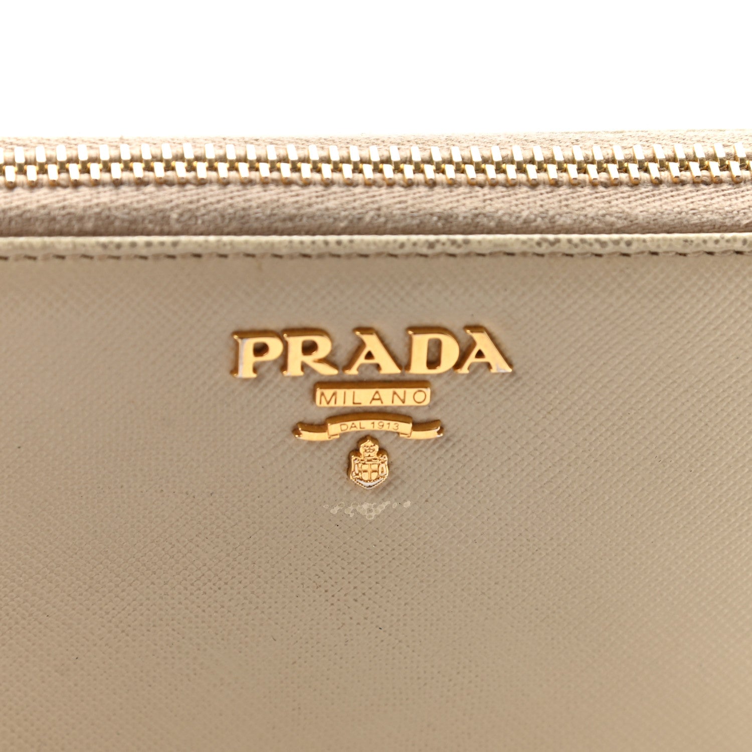 Prada Saffiano Metal Zip Around Wallet Cammeo 14 of 14