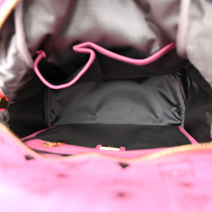MCM Visetos Small Side Stud Stark Backpack Pink 5 of 9