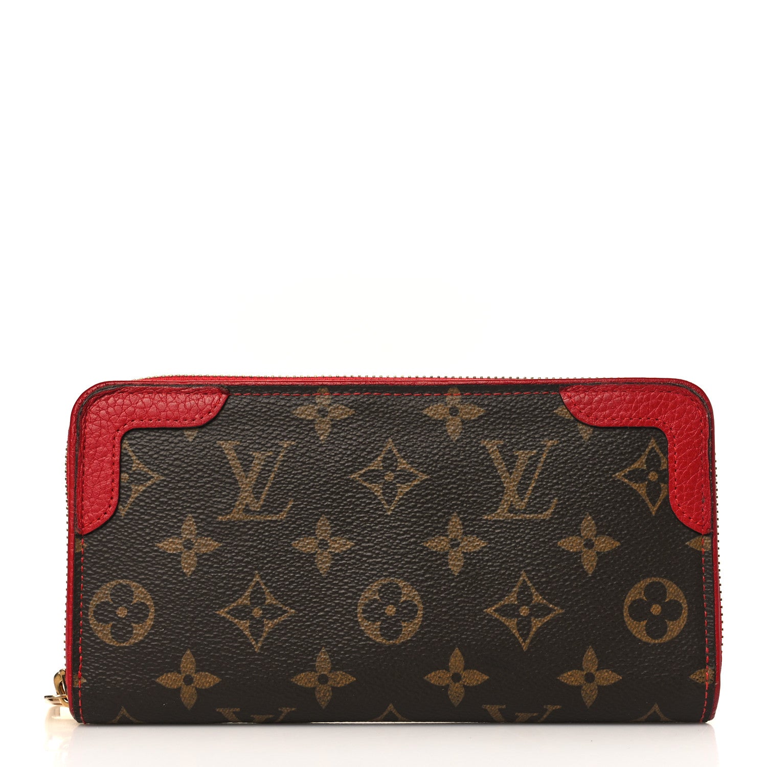 Louis Vuitton Monogram Retiro Zippy Wallet Cherry 1 of 10