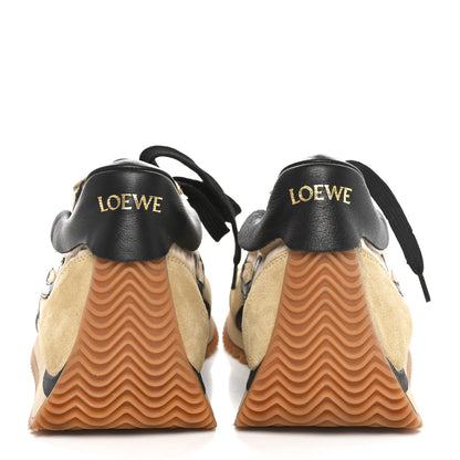 Loewe Nylon Suede Flow Runner Sneakers 39 Gold Black 4 of 8