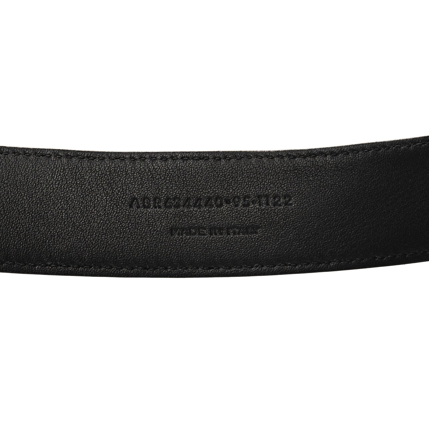 Saint Laurent Goatskin Monogram Cassandre Square Buckle Belt 95 38 Black 6 of 6