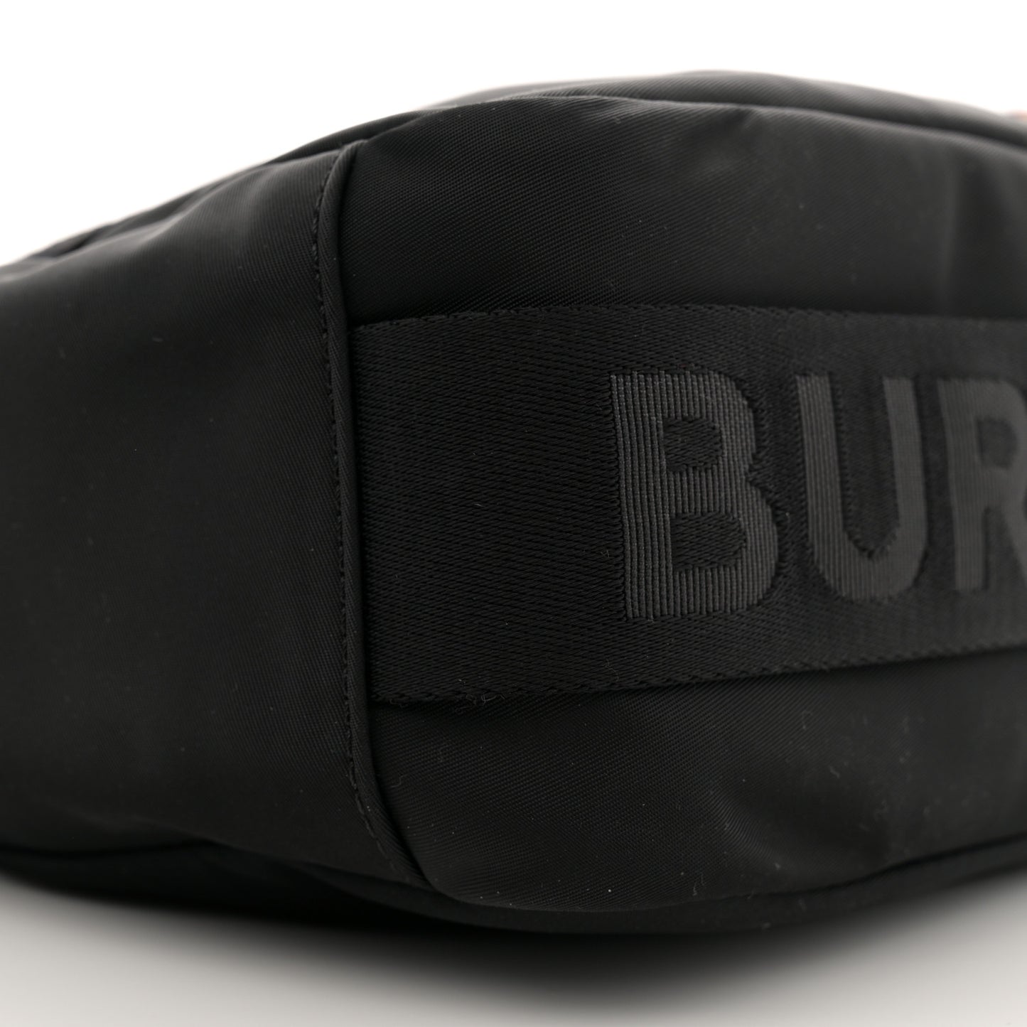 Nylon Logo Detail Crossbody Bag Black