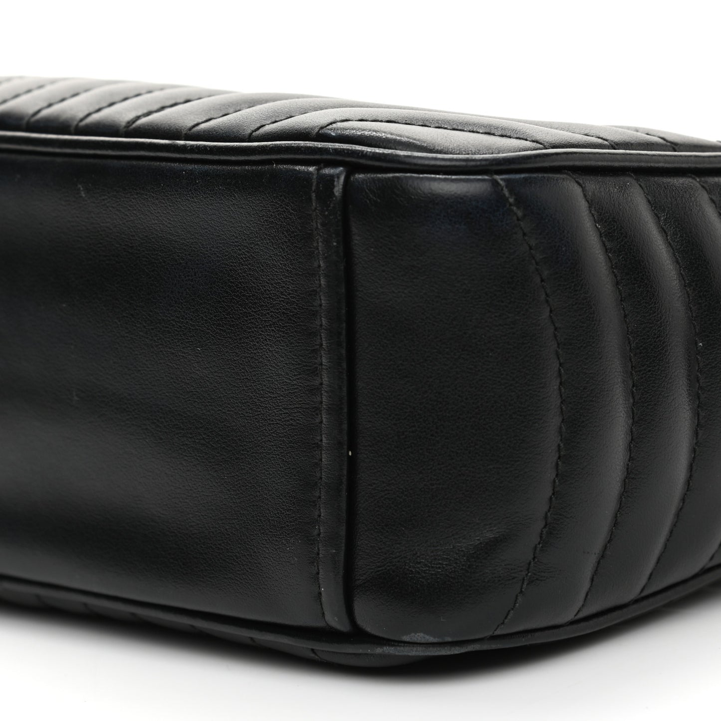 Soft Calfskin Diagramme Camera Bag Black