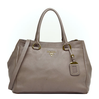 Prada Vitello Daino Tote Argilla 1 of 8