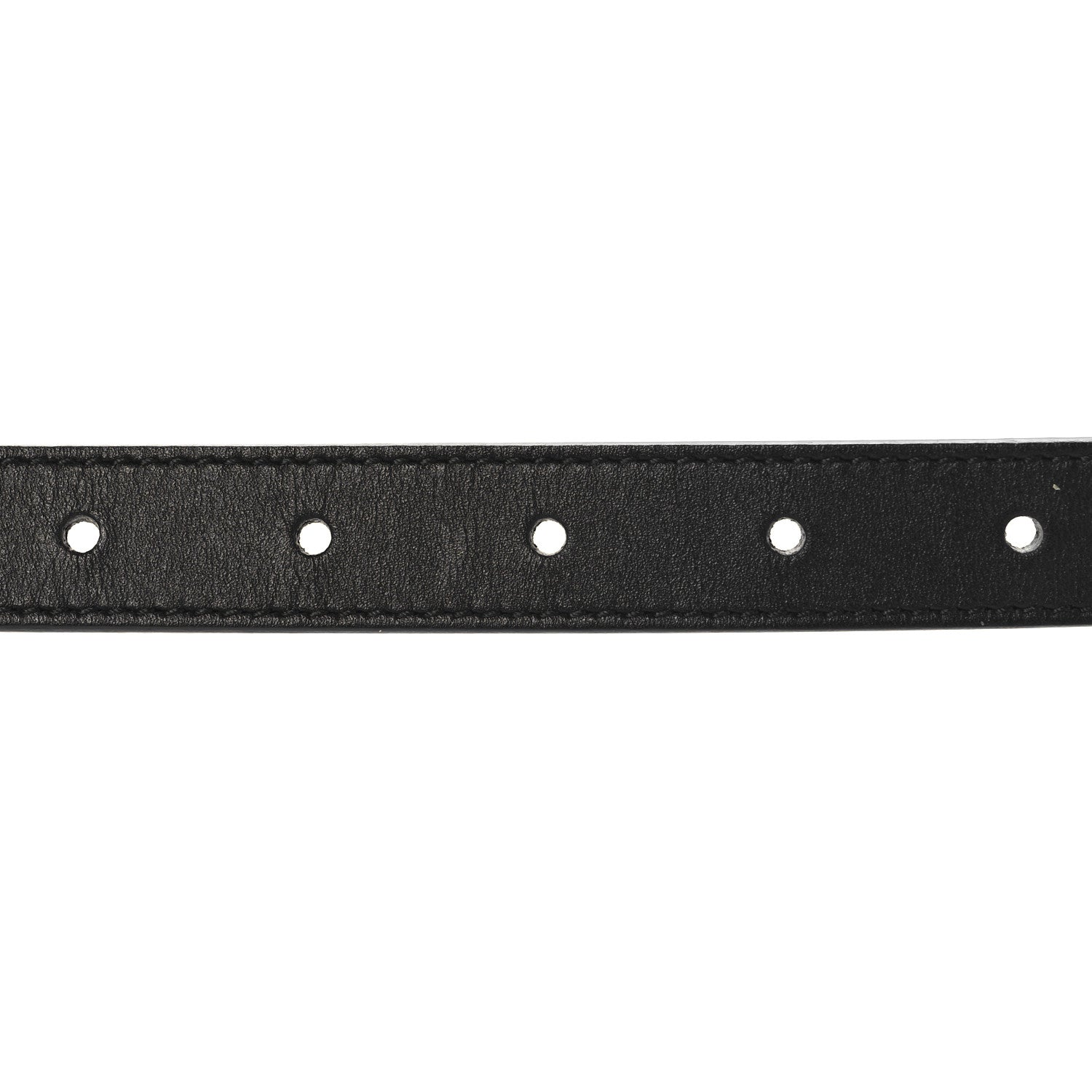 Gucci Calfskin Pearl Double G 20mm Belt 100 40 Black Cream 3 of 7