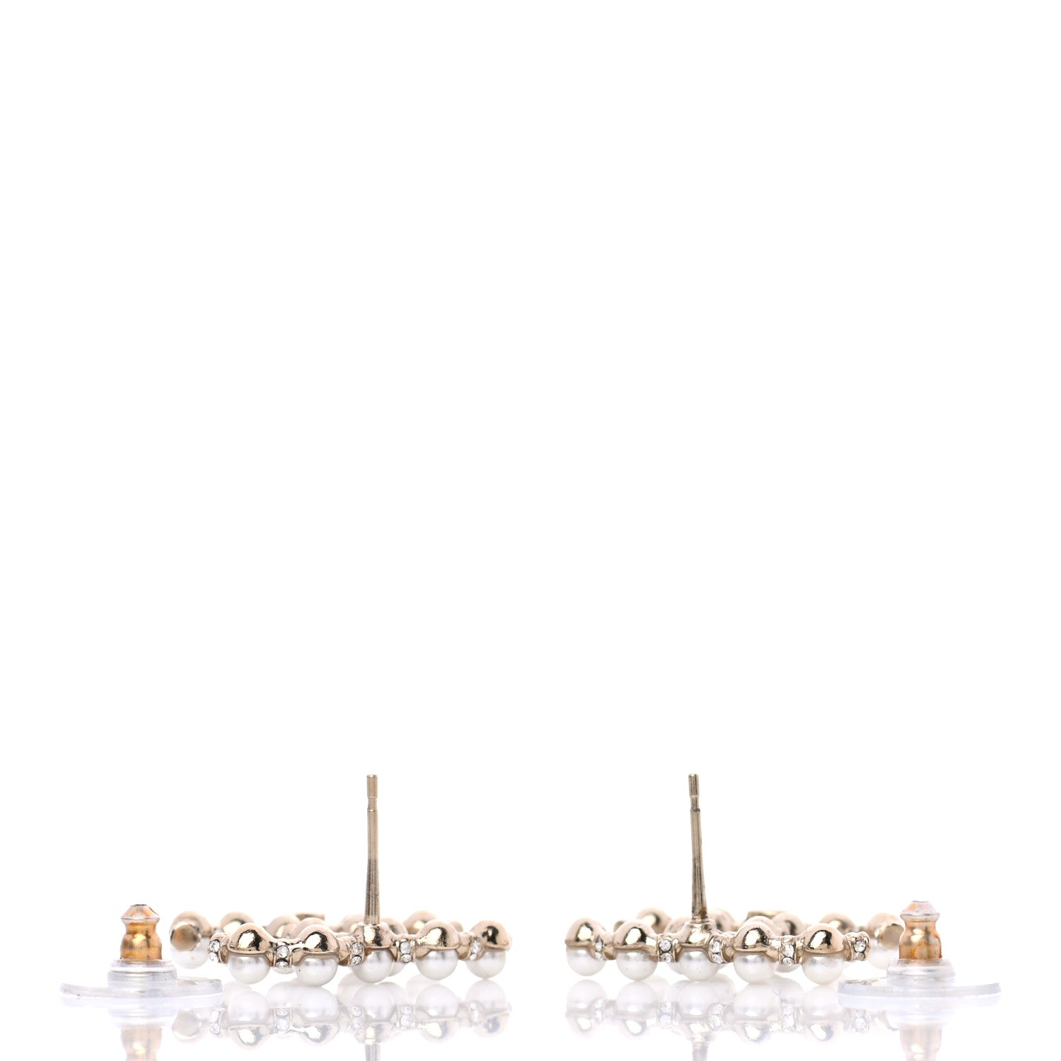 Chanel Pearl CC Earrings Gold 3 of 5