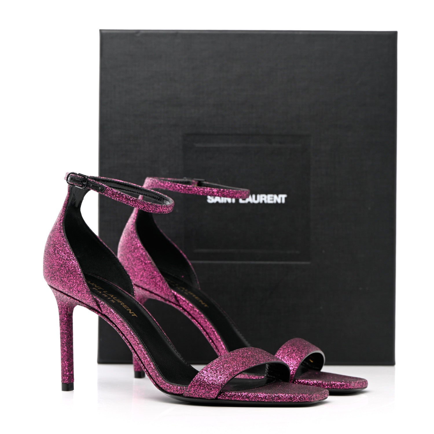 Saint Laurent Evora Amber 85 Astrap Sandals 36.5 Pink 11 of 11