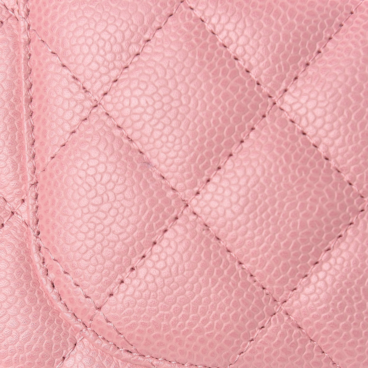 Caviar Quilted Pochette Pink