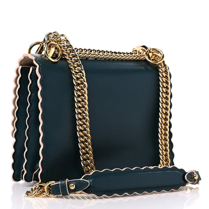 Fendi Vitello Liberty Scalloped Studded Small Kan I Shoulder Bag Amazzonia 3 of 9