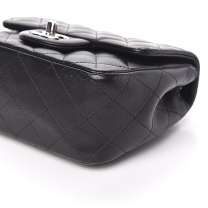 Chanel Lambskin Quilted Mini Square Flap Black 9 of 10
