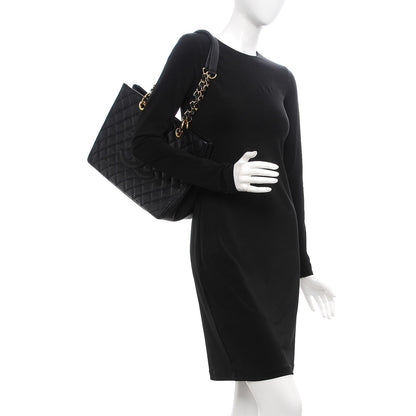 Chanel Caviar Quilted Grand Shopping Tote GST Black 2 of 8