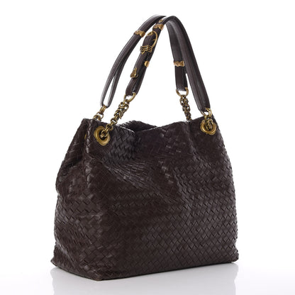 Bottega Veneta Nappa Intrecciato Shoulder Bag Ebano 3 of 7