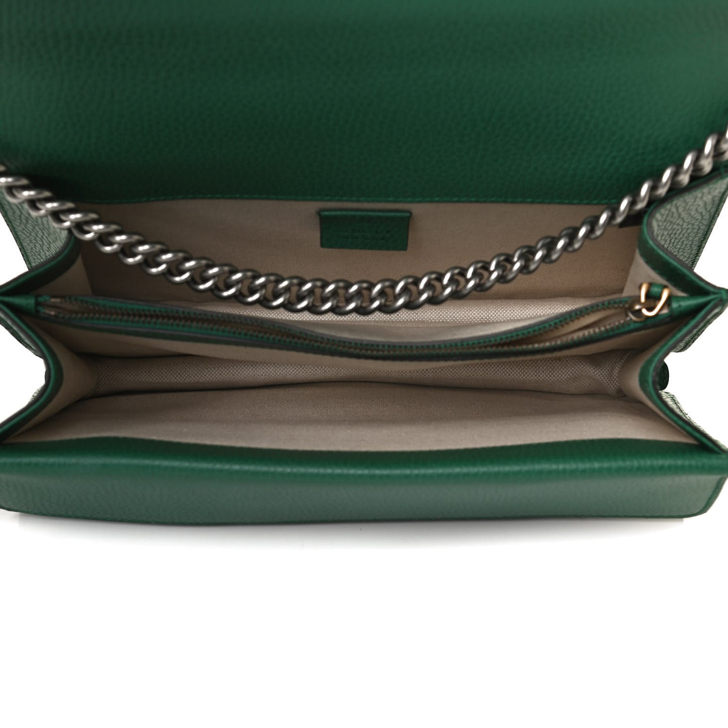 Pebbled Calfskin Small Dionysus Shoulder Bag Emerald