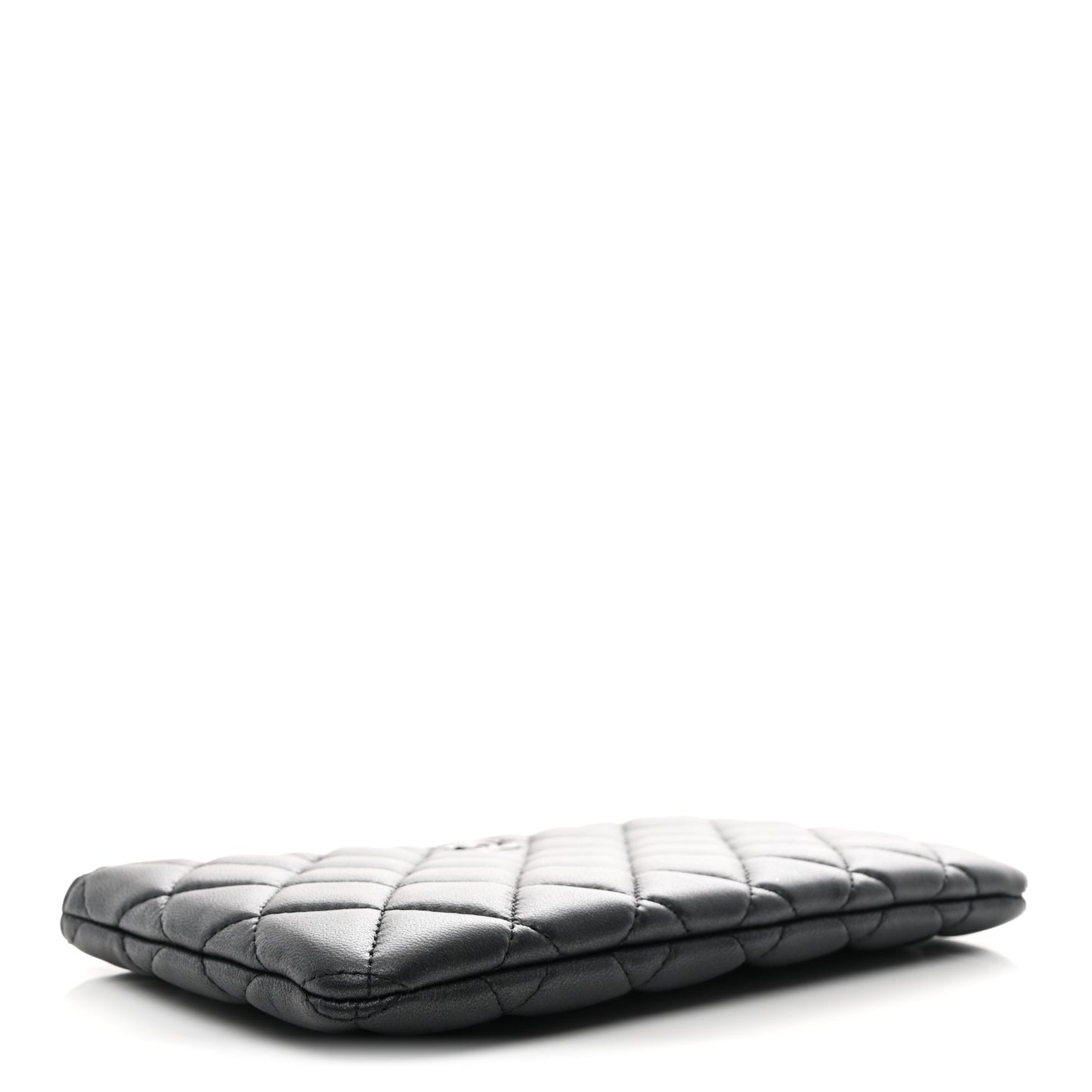 Pearly Lambskin Quilted Cosmetic Case So Black