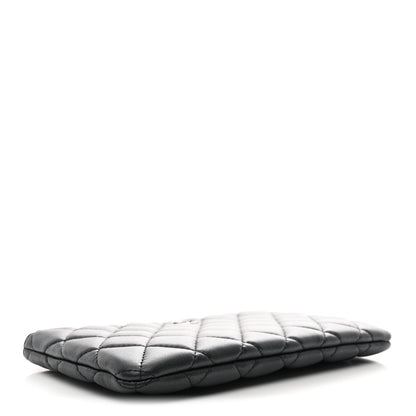 Chanel Pearly Lambskin Quilted Cosmetic Case So Black 4 of 8